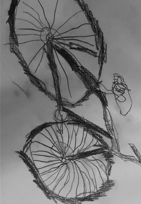 tegning av sykkel.