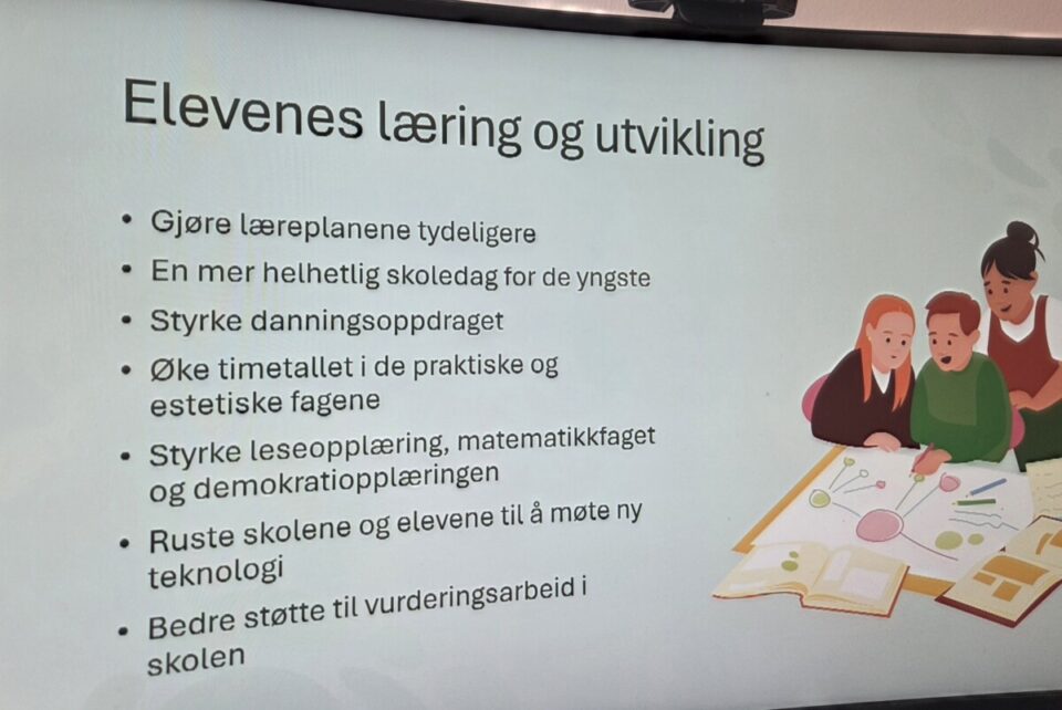 Bilde med tekst Fellesskolen